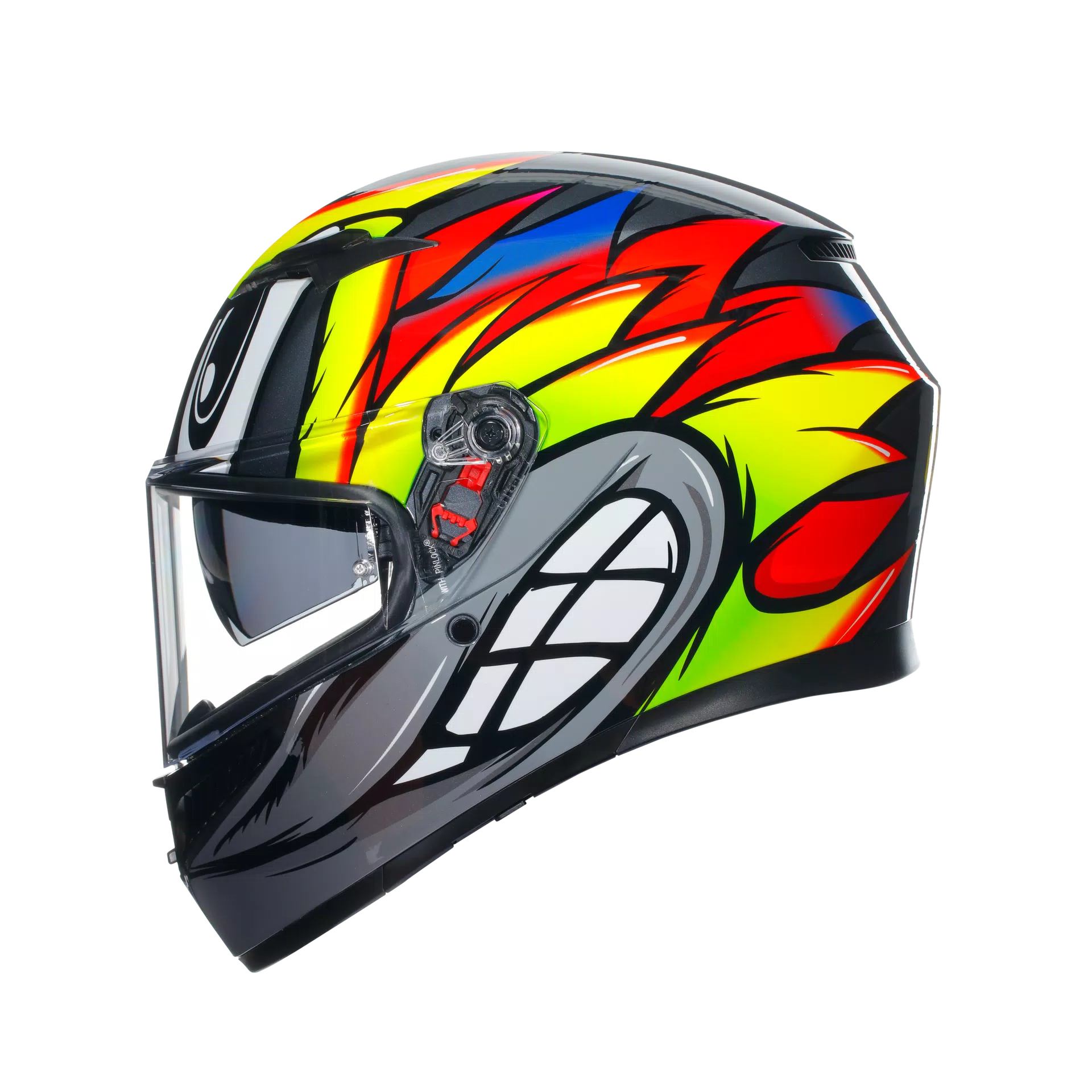 K3 BIRDY 2.0 GREY/YELLOW/RED - CASCO MOTO INTEGRALE E2206