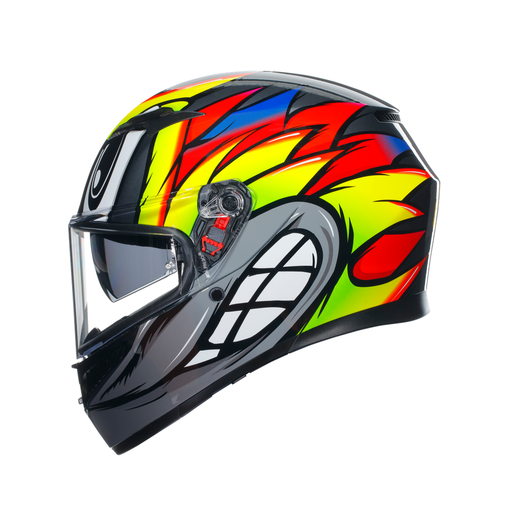 k3-birdy-2-0-grey-yellow-red-motorbike-full-face-helmet-e2206 image number 3
