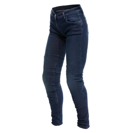 DENIM BRUSHED SKINNY - WOMEN'S MOTORCYCLE JEANS - BLUE - 1