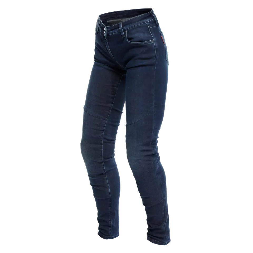 DENIM BRUSHED SKINNY - WOMEN'S MOTORCYCLE JEANS - BLUE - 1