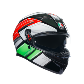 K3 WING BLACK/ITALY - MOTORBIKE FULL FACE HELMET E2206