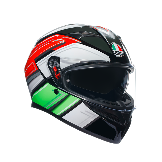 k3-wing-black-italy-motorbike-full-face-helmet-e2206 image number 0
