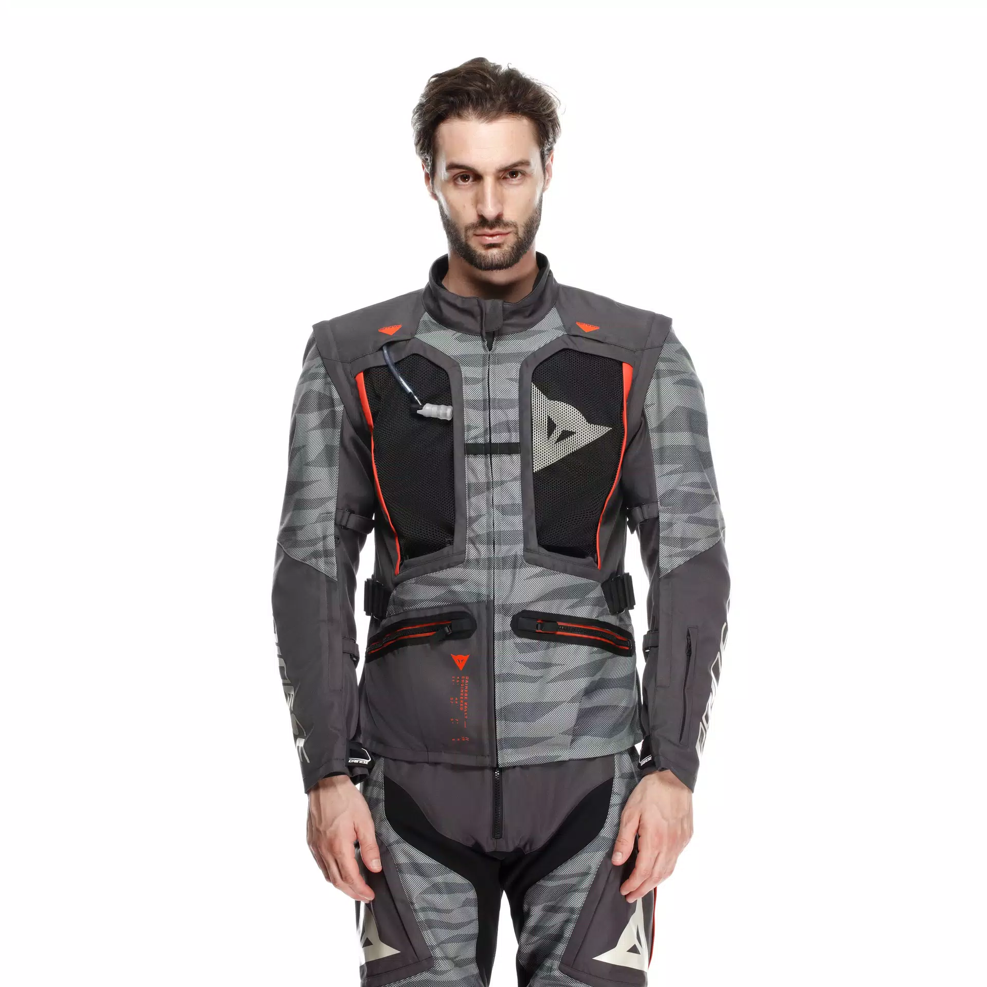 STERRATO - MEN TEXTILE OFF-ROAD MOTORCYCLE JACKET | EBONY/DESERT 