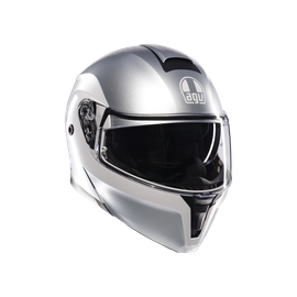 STREETMODULAR LEVICO MATT DOUBLE LIGHT GREY - CASCO MOTO MODULAR E2206