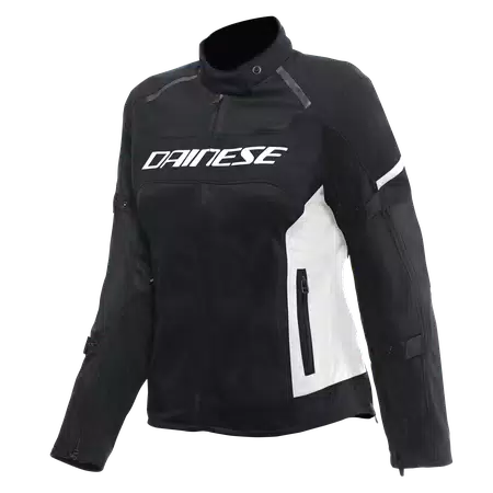 AIR FRAME 3 TEX - WOMEN'S SUMMER MOTORCYCLE JACKET IN FABRIC - BLACK/WHITE/WHITE - 1