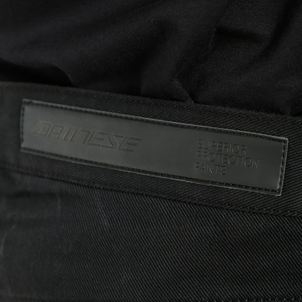 classic-regular-pantaloni-moto-in-tessuto-uomo-black image number 3