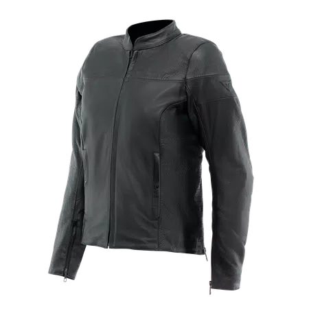 ITINERE - DAMES MOTORFIETS LEREN JAS - BLACK - 1