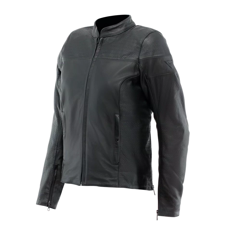 ITINERE WOMEN S MOTORCYCLE LEATHER JACKET BLACK Dainese
