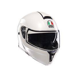 STREETMODULAR MONO MATT BLACK MATERIA WHITE - CASCO MOTO MODULAR E2206