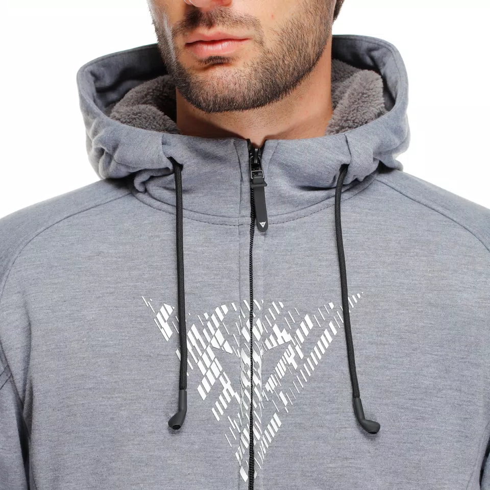 BOVISA - FELPA DA MOTO CON PROTEZIONI UOMO - GREY-MELANGE/BLACK - 7