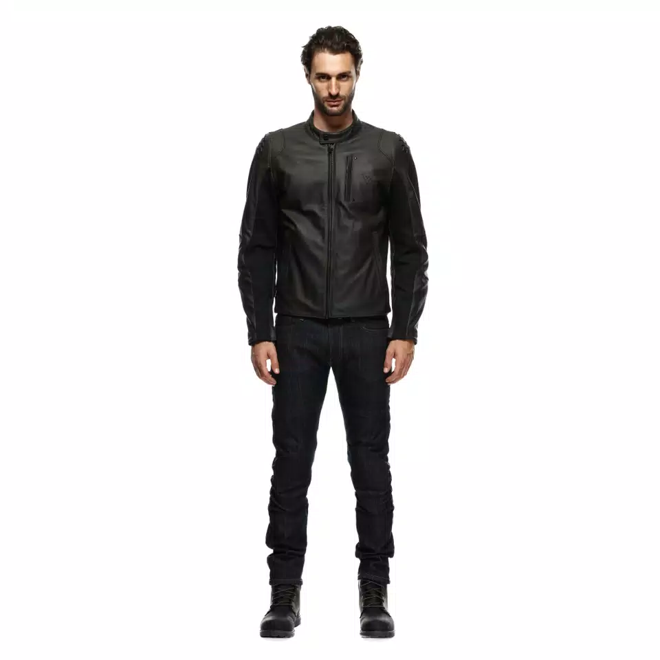 ISTRICE LEATHER JACKET - DARK-BROWN - 3