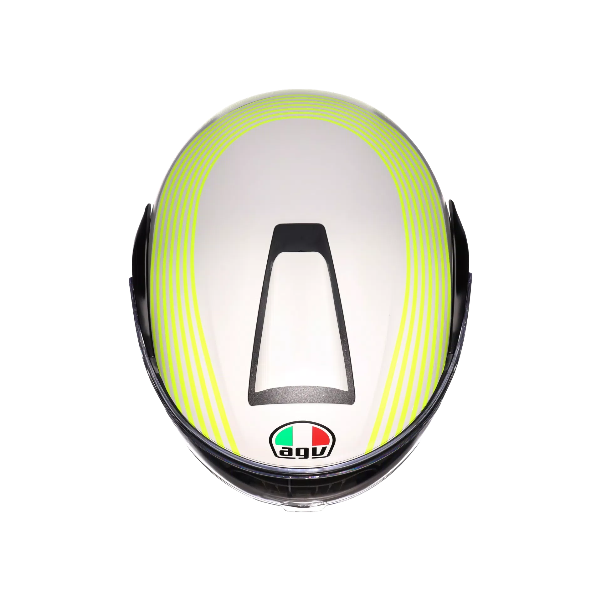 STREETMODULAR ISEO MATT WHITE/BLACK/YEL FLUO - MOTORBIKE FLIP UP HELMET DOT(E2206)