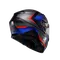 K3 STRIGA MATT BLACK/BLUE/RED - MOTORBIKE FULL FACE HELMET E2206