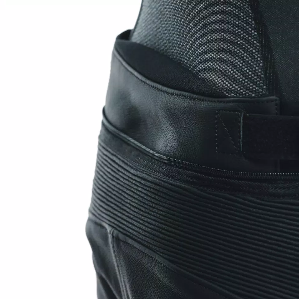 DELTA 4 - MEN'S MOTORCYCLE LEATHER PANTS - BLACK/BLACK - 11