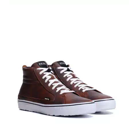 STREET 3 WP ZAPATO MOTO IMPERMEABLE HOMBRE - MARRÓN/BLANCO -  - 1
