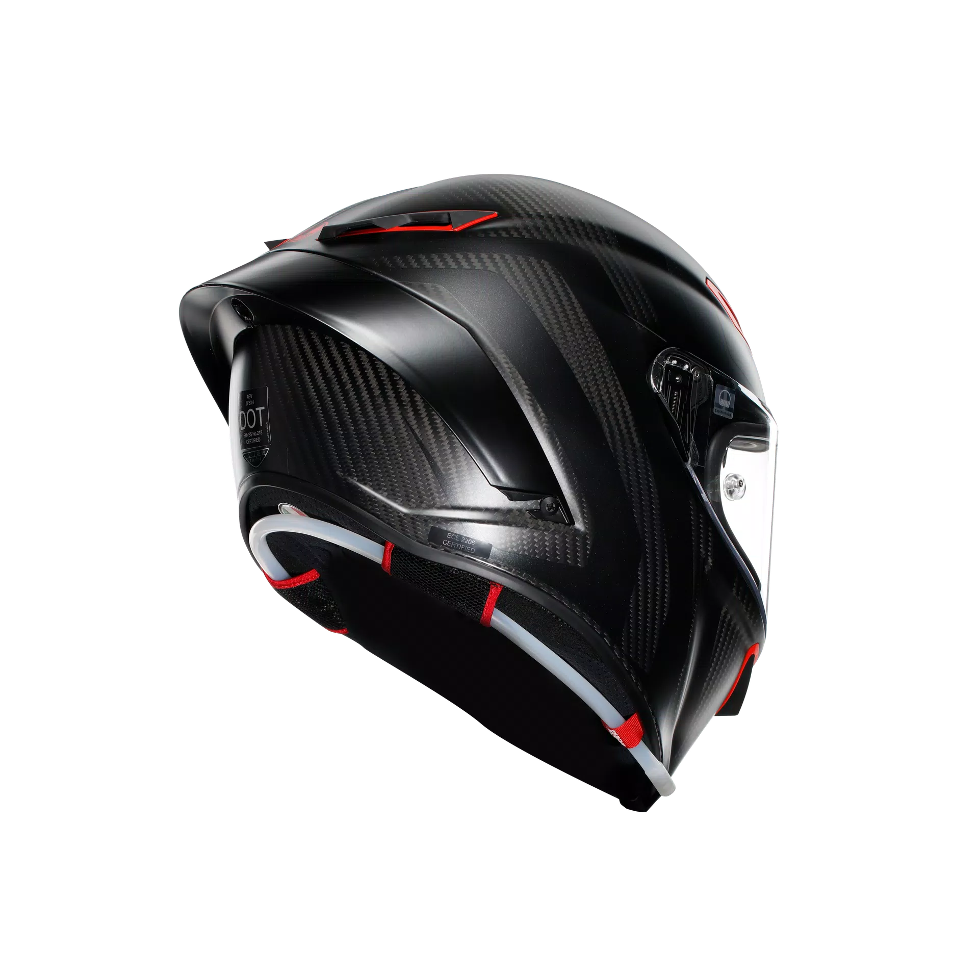 PISTA GP RR INTREPIDO MATT CARBON/BLK/RED - CASCO MOTO INTEGRAL E2206 DOT