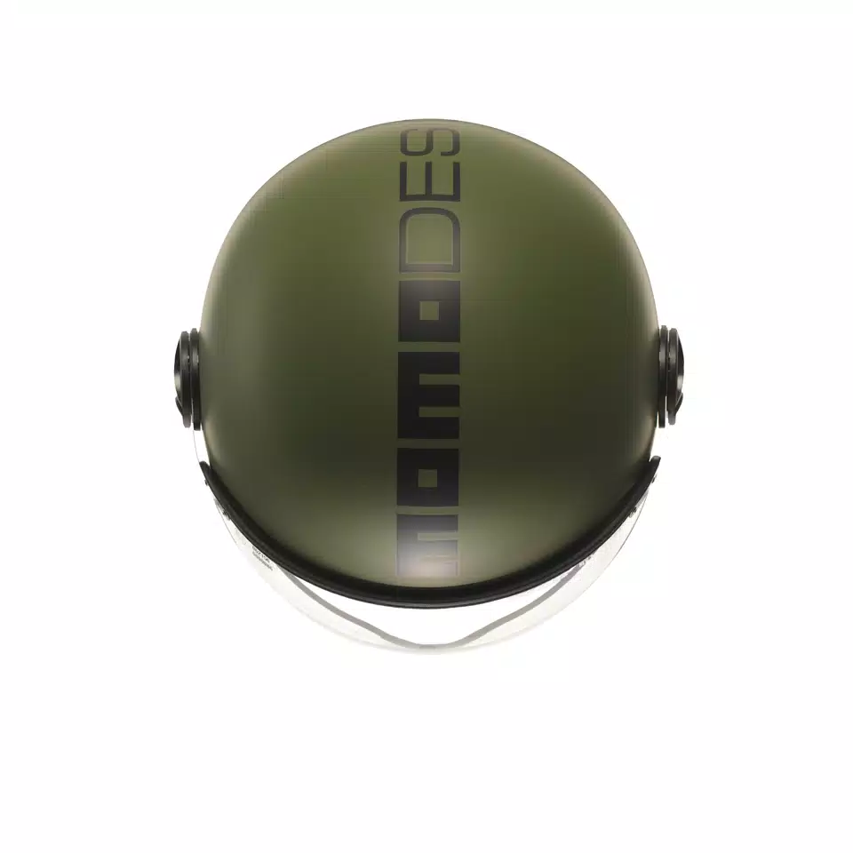MOMODESIGN FGTR CLASSIC MATT MILITARY GREEN / BLACK - JET HELMET WITH VISOR E2206 -  - 6