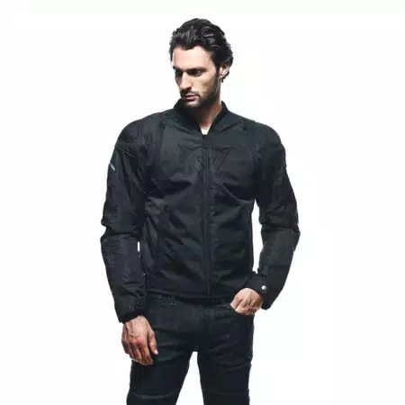 AVRO 5 - CHAQUETA DE MOTO DE TELA PARA HOMBRE - BLACK/BLACK/BLACK - 5