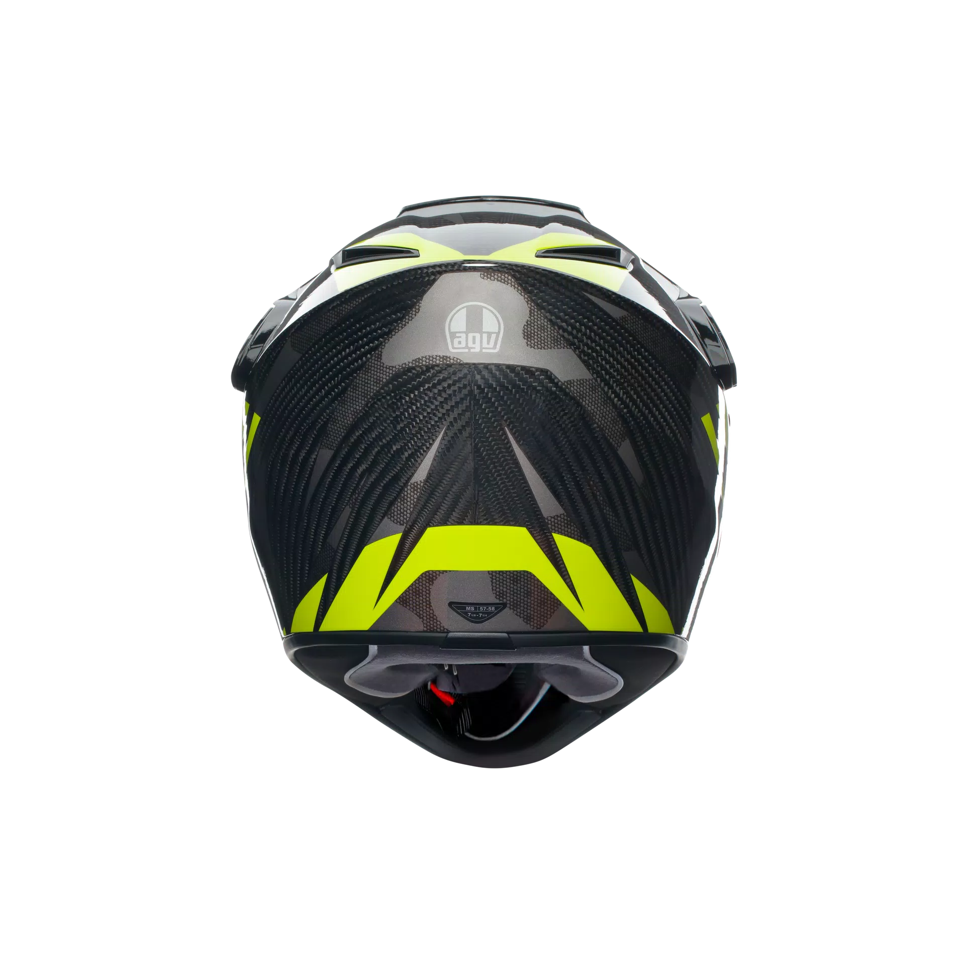 AX9 STEPPA CARBON/GREY/YELLOW FLUO - CASQUE MOTO INTÉGRAL E2206