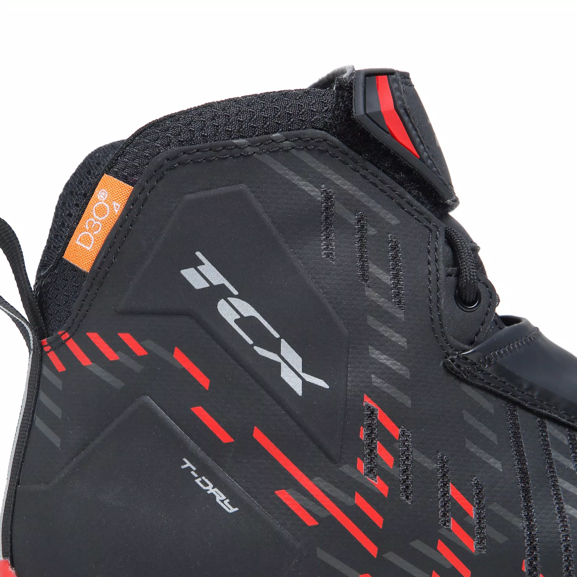 R04D WP WASSERFESTE MOTORRADSCHUHE HERREN - SCHWARZ/ROT