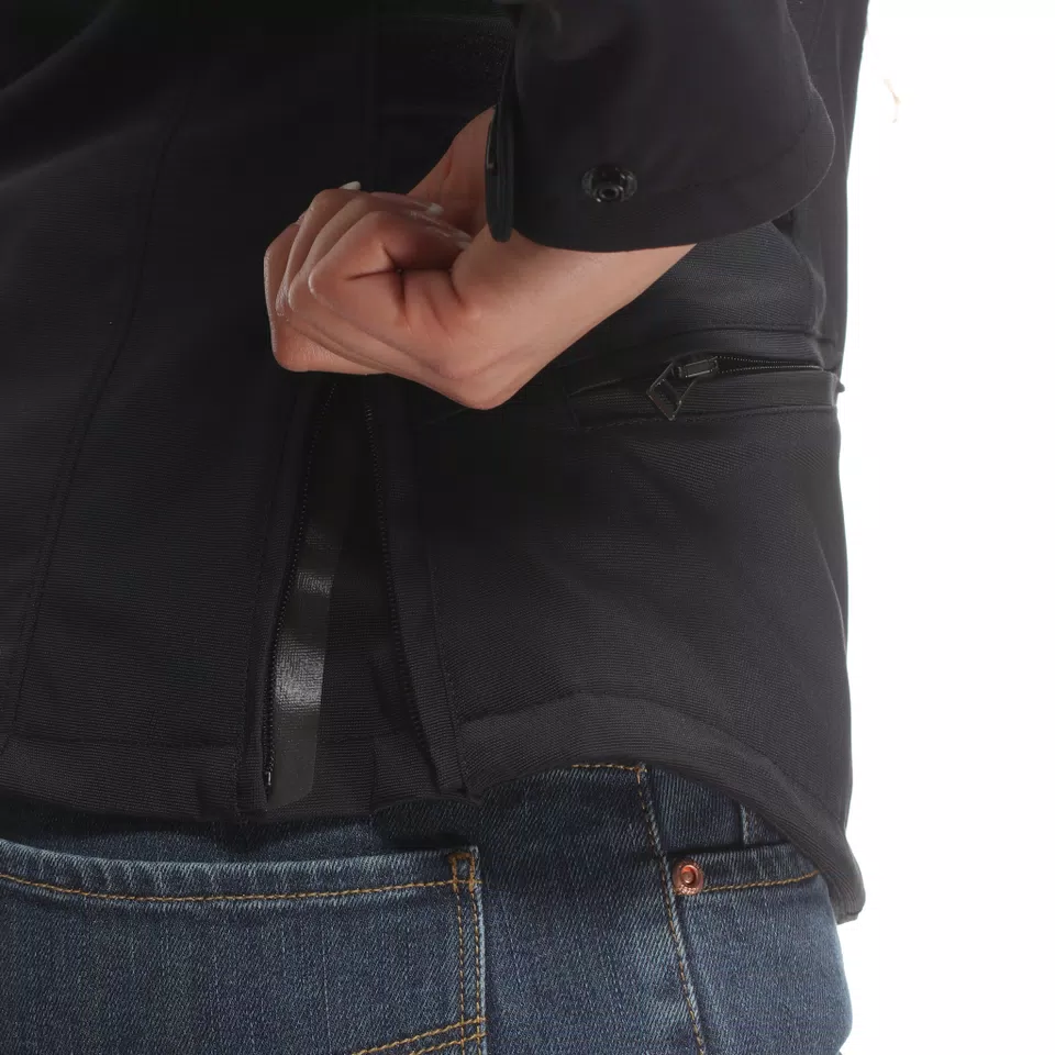 ARYA LADY TEX - WOMEN'S MOTORCYCLE JACKET IN FABRIC - BLACK/BLACK/BLACK - 8