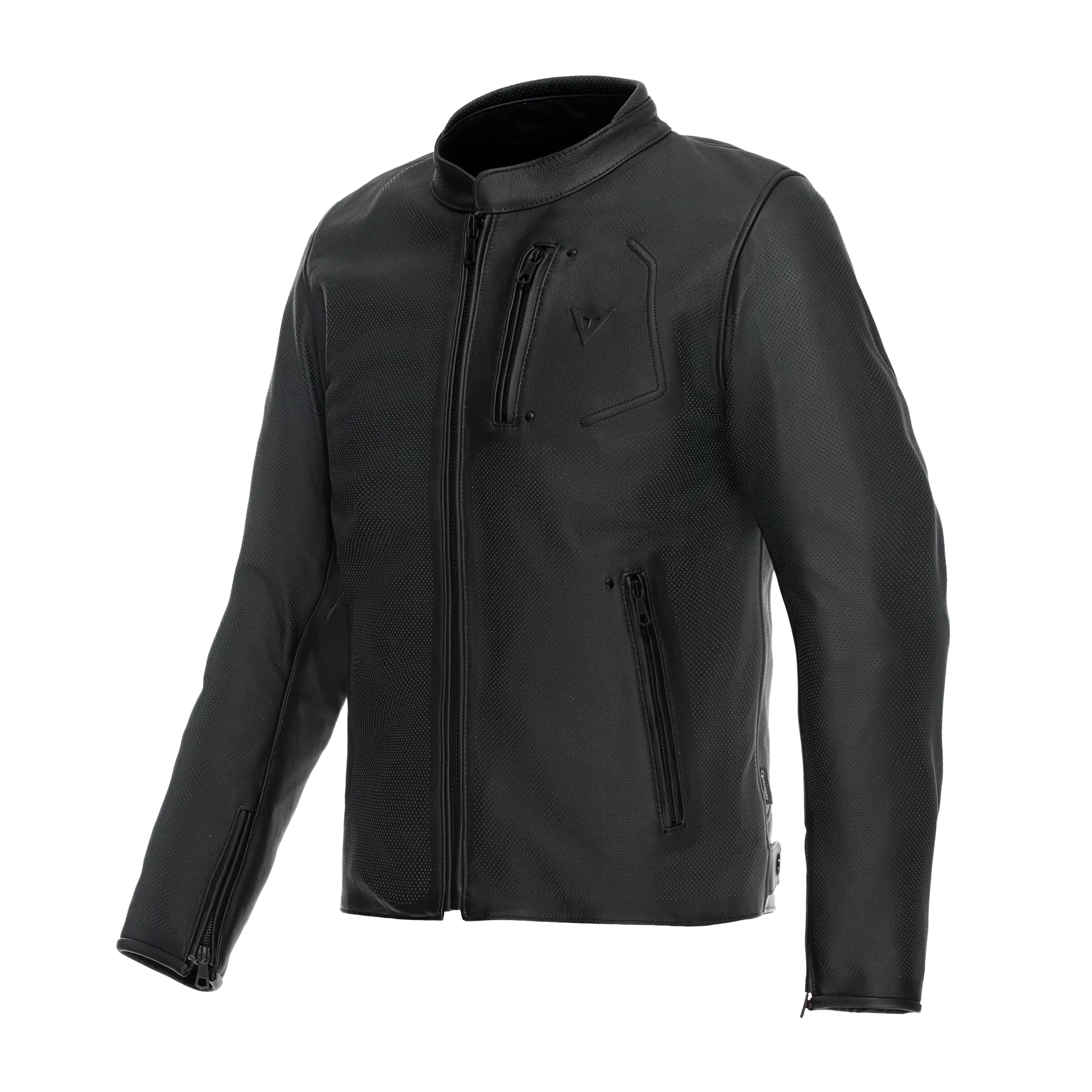 FULCRO QDF - MEN PERFORATED LEATHER MOTORCYCLE JACKET