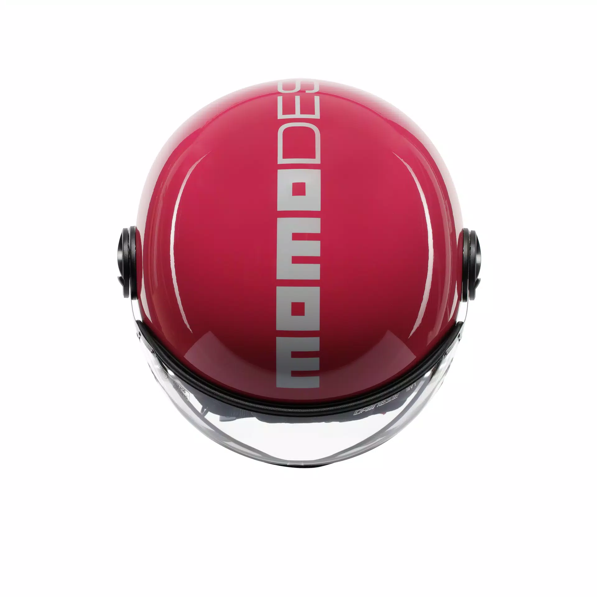 MOMODESIGN FGTR CLASSIC CANDY FUCSIA / WHITE - JET HELMET WITH VISOR E2206