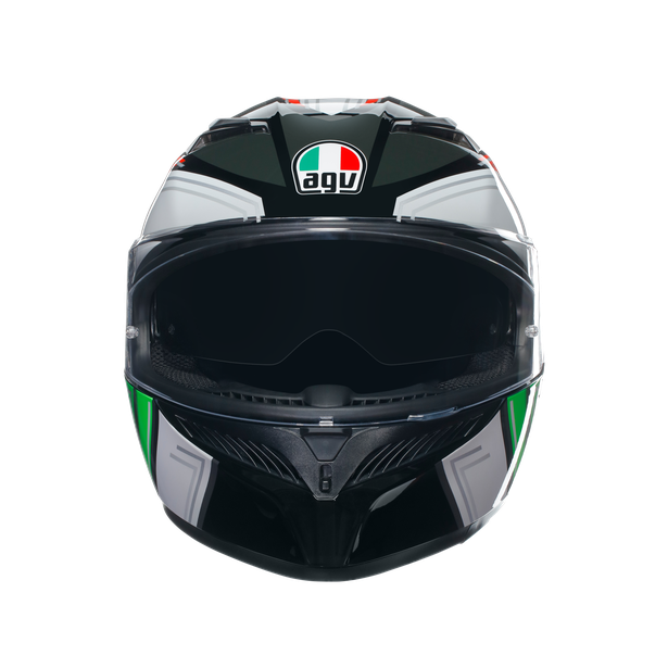 k3-wing-black-italy-motorbike-full-face-helmet-e2206 image number 1