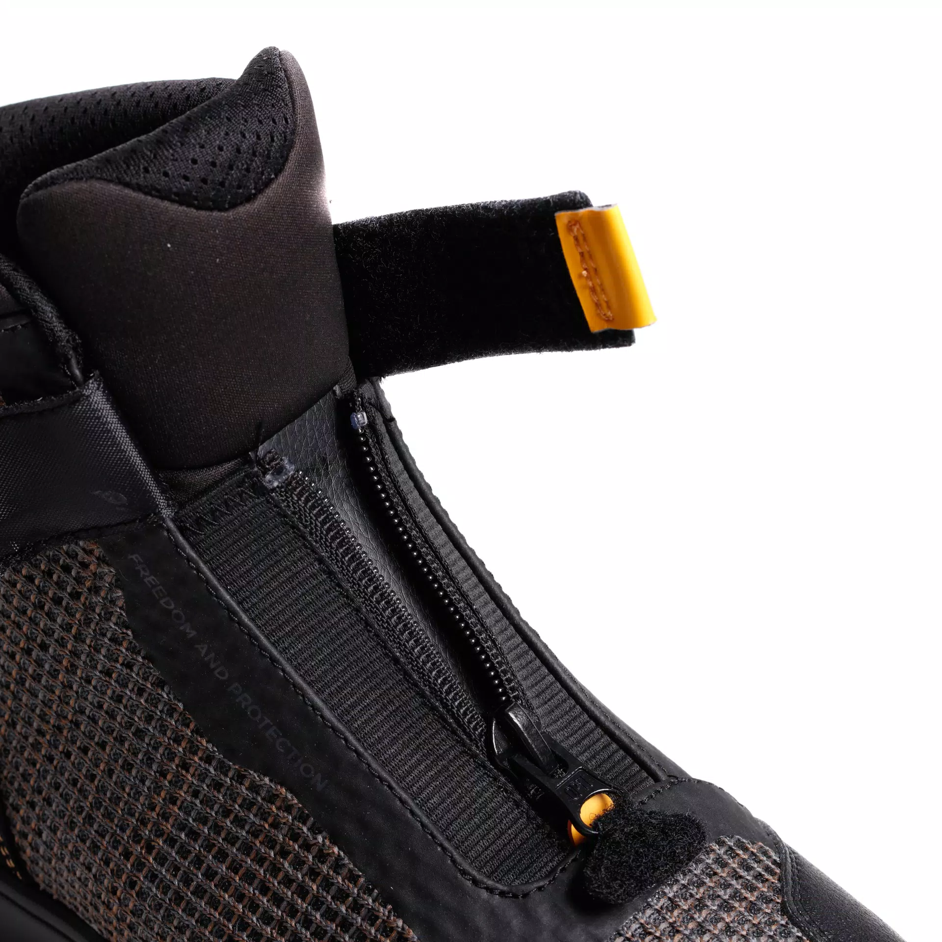 IKASU 2 AIR SUMMER MOTORCYCLE SHOES MEN - BLACK/OCHRE