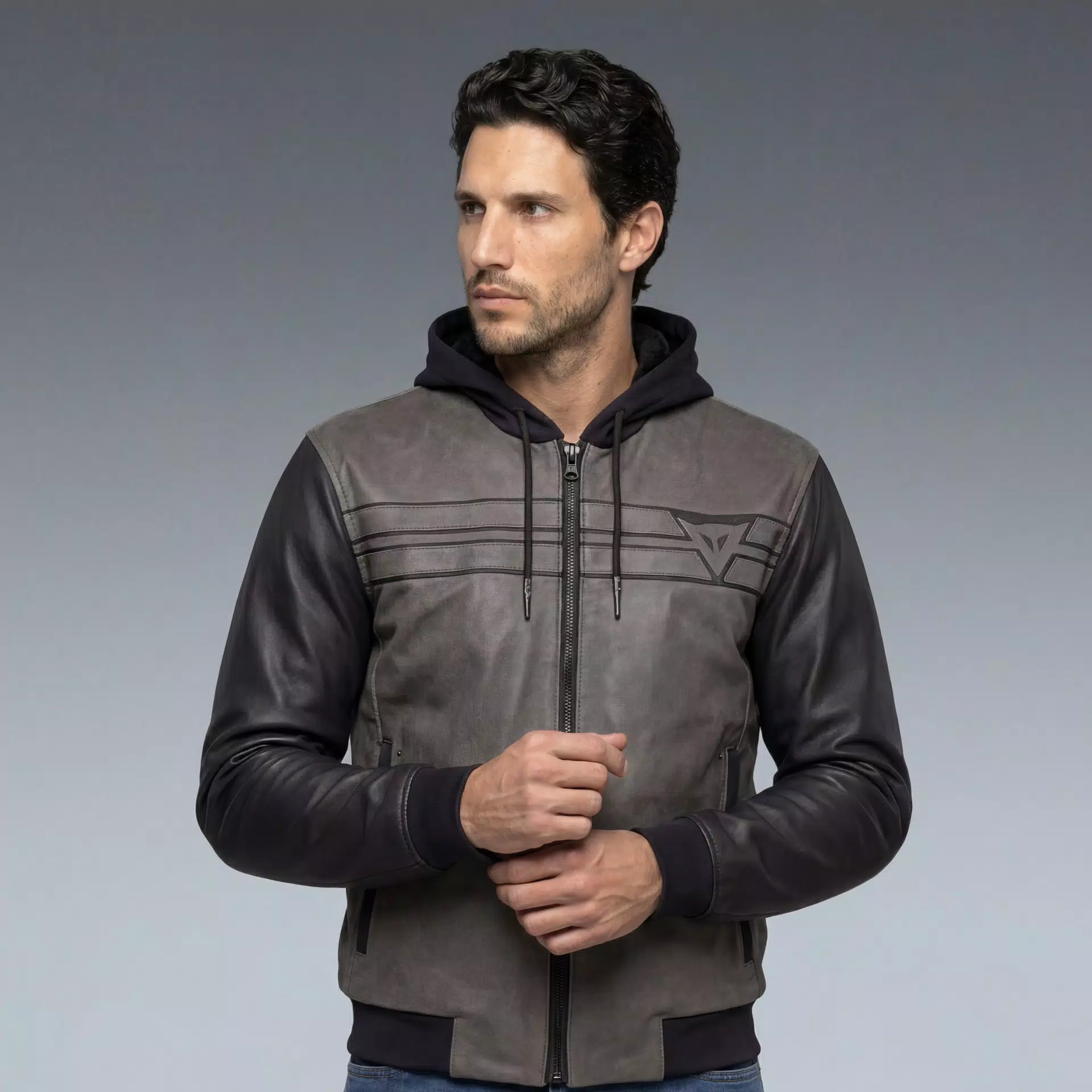 VINTEDGE - LEATHER MOTORCYCLE JACKET MEN