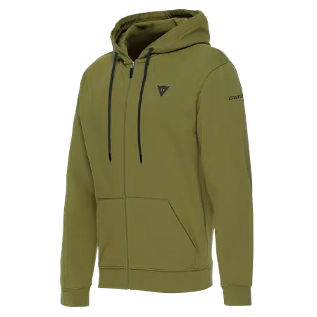 SPEED DEMON - FULL-ZIP 100% COTTON HOODIE - OLIVE BRANCH - 1