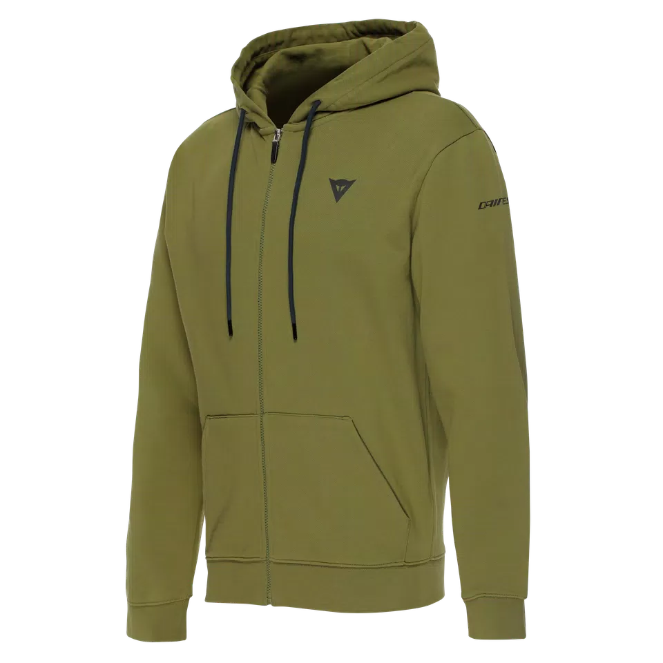 SPEED DEMON - FULL-ZIP 100% COTTON HOODIE - OLIVE BRANCH - 1
