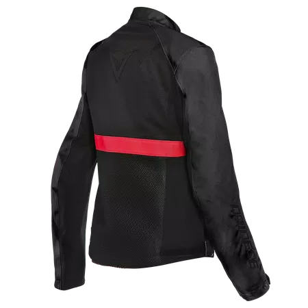 RIBELLE AIR TEX - WOMEN'S SUMMER MOTORCYCLE JACKET IN FABRIC - BLACK/LAVA-RED - 2