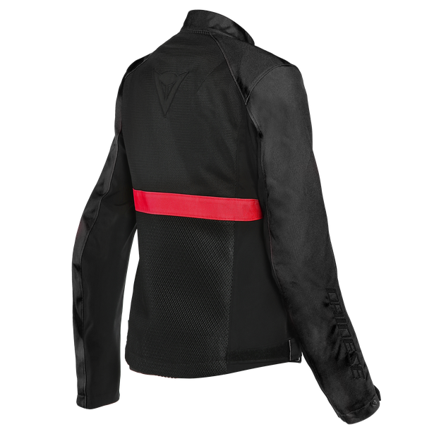 ribelle-air-tex-giacca-moto-estiva-in-tessuto-donna-black-lava-red image number 1