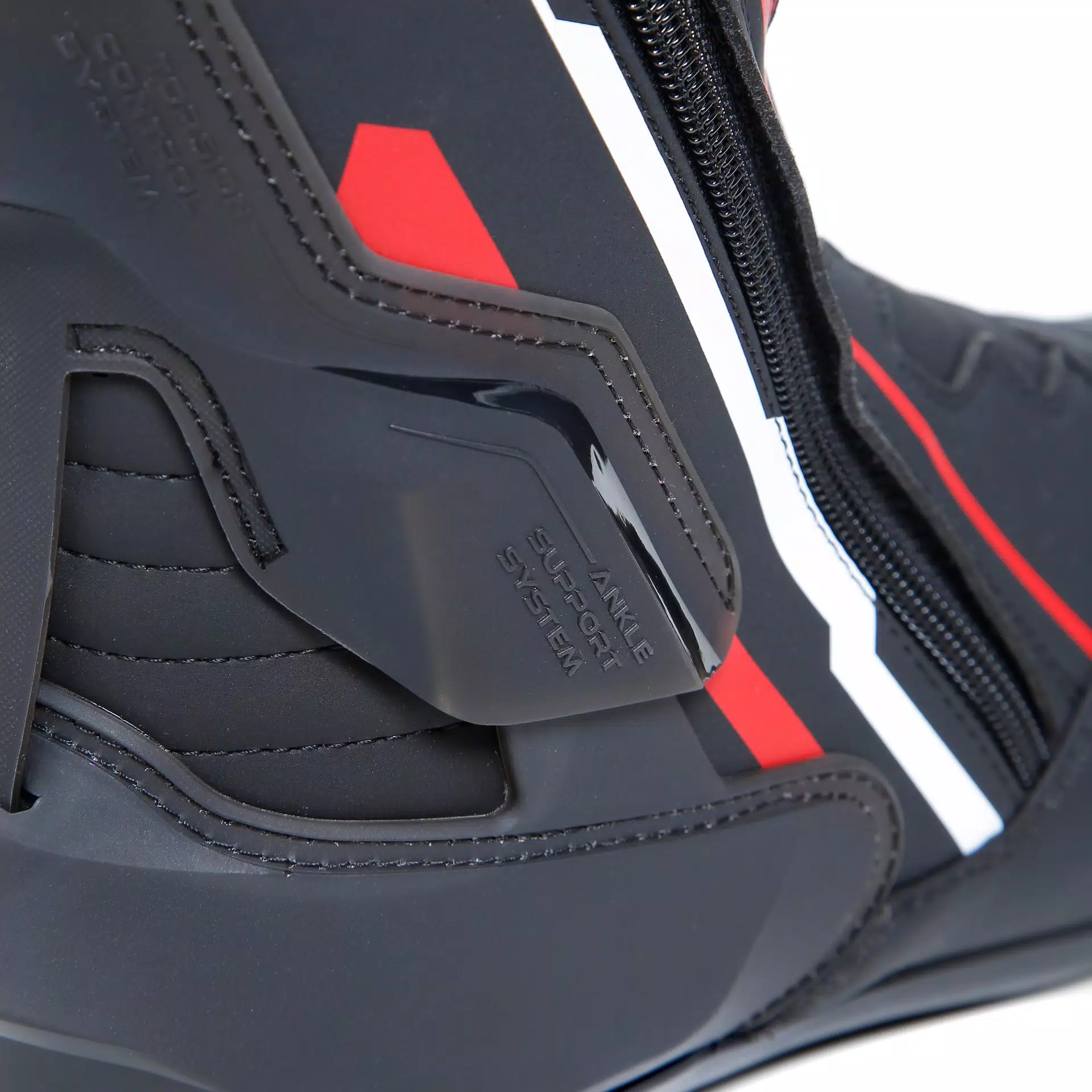 S-TR1 MEN'S MOTORCYCLE BOOTS - BLACK/RED/WHITE