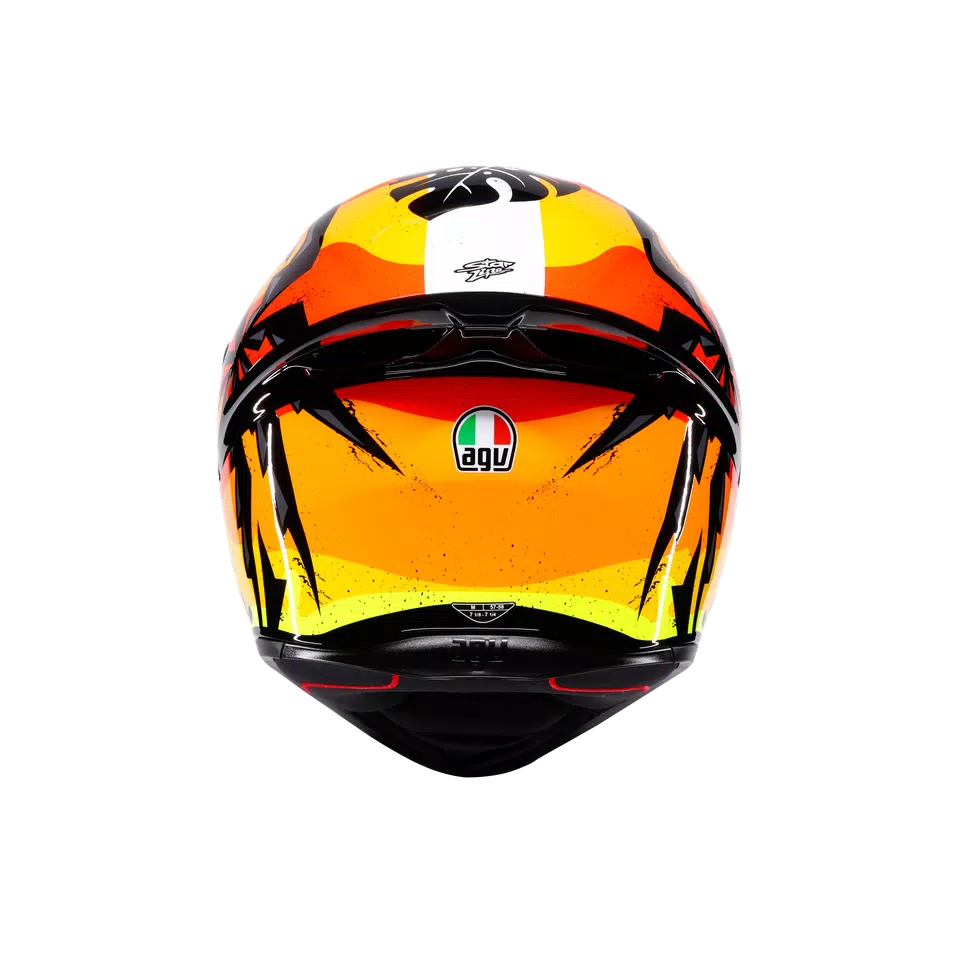 K1 S TROPICRUSH BLACK/ORANGE - MOTORBIKE FULL FACE HELMET E2206 -  - 5