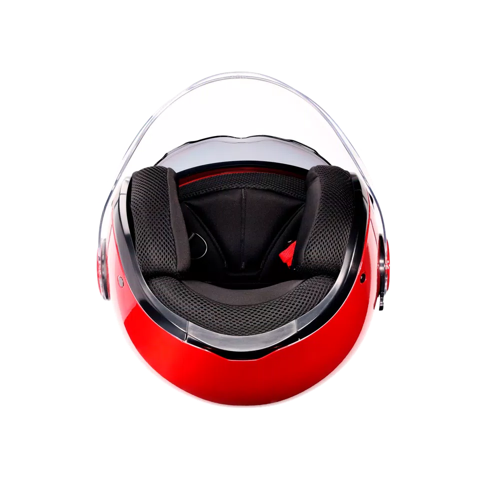 ETERES MONO CORSA RED - MOTORBIKE OPEN FACE HELMET E2206 -  - 8