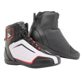RAPTORS SHOES BLACK/WHITE/RED-LAVA- Textil