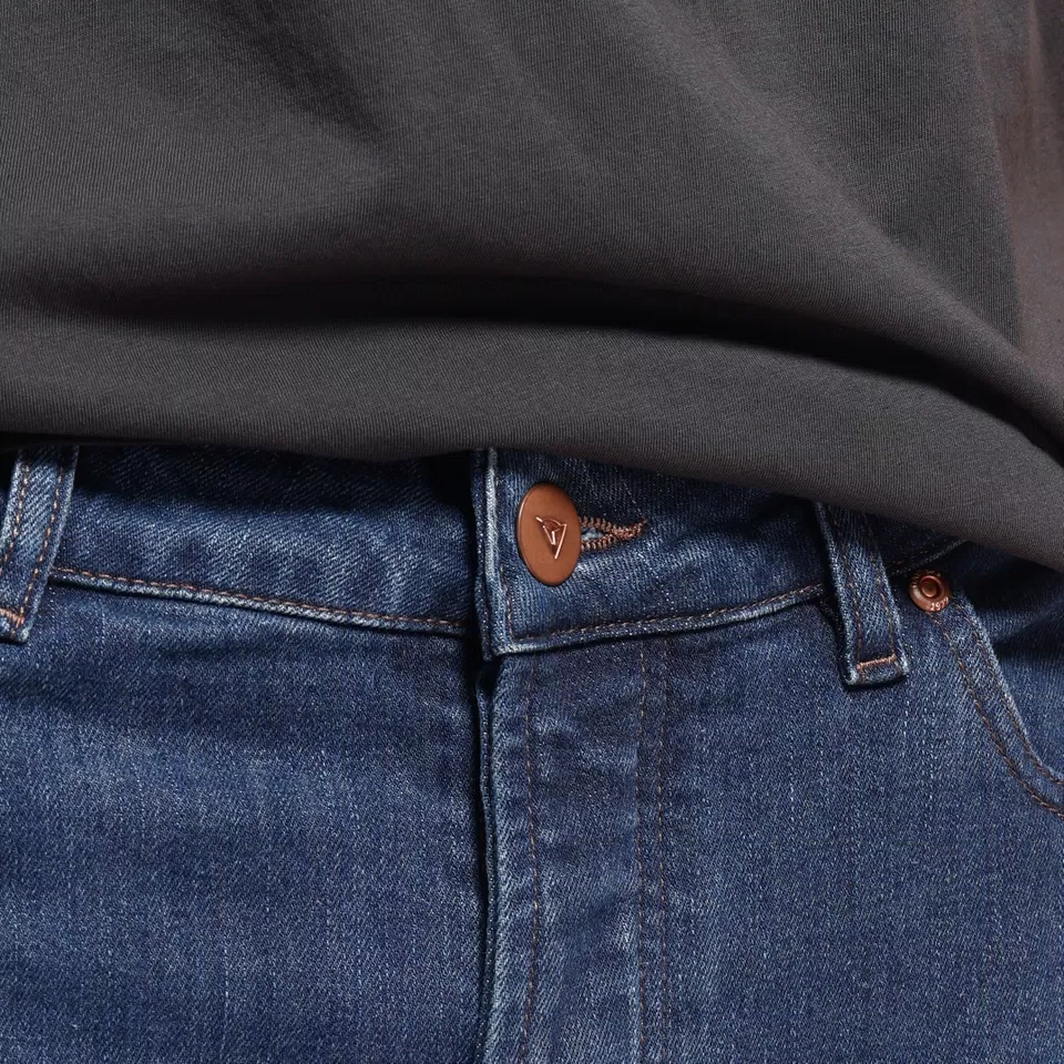 5-POCKET DENIM REGULAR - JEAN MOTO HOMME - BLUE - 5