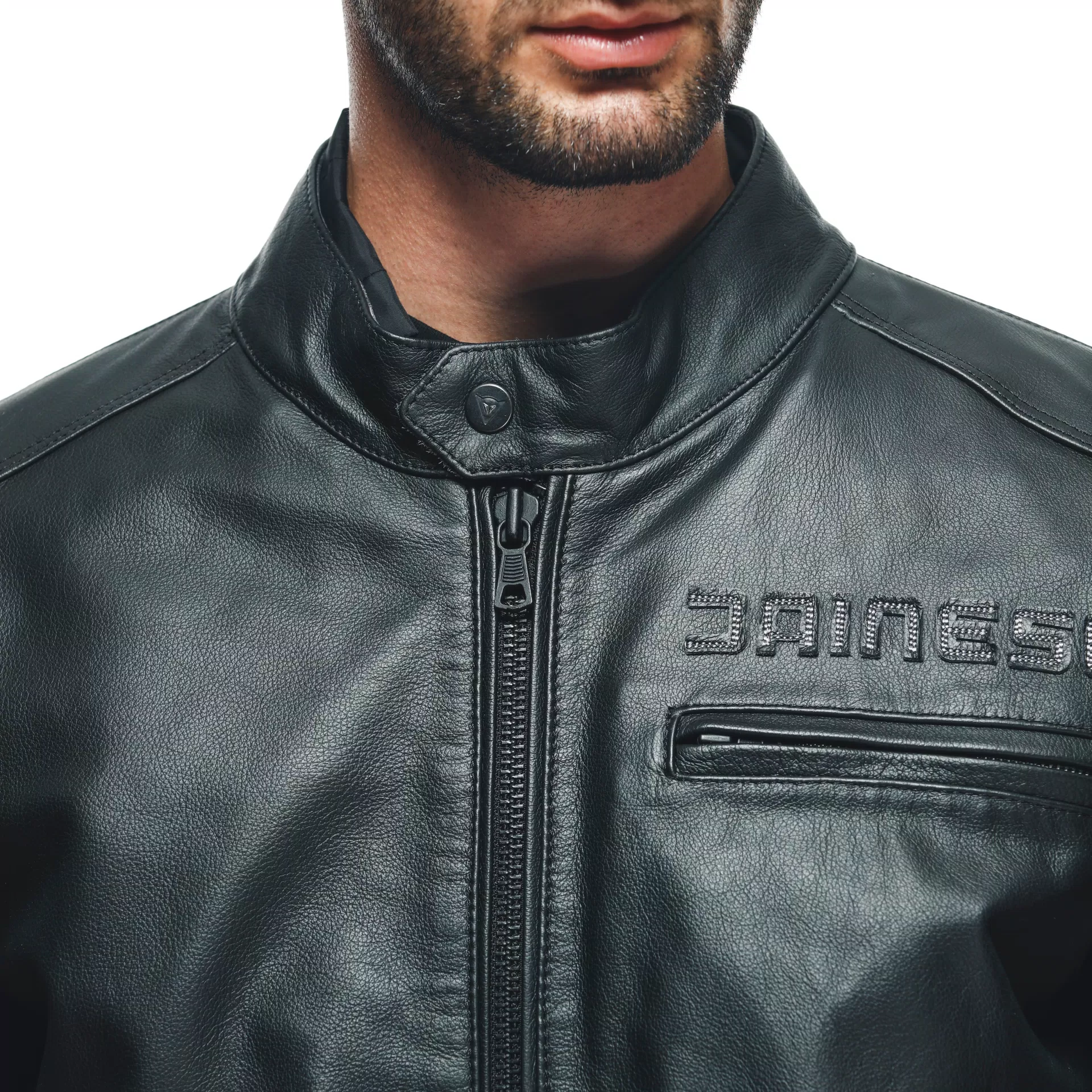 ZAURAX CHAQUETA DE CUERO MOTO HOMBRE