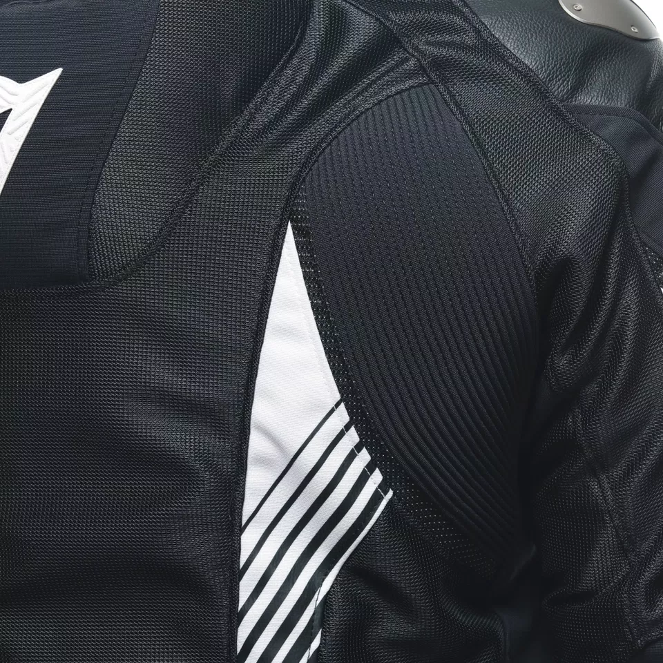 SUPER RIDER 2 ABSOLUTESHELL™ - MEN'S WATERPROOF MOTORCYCLE JACKET - BLACK/BLACK/WHITE - 15