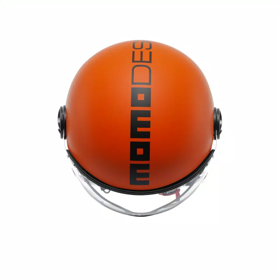MOMODESIGN FGTR CLASSIC MATT ORANGE / BLACK - JET HELMET WITH VISOR E2206 -  - 6
