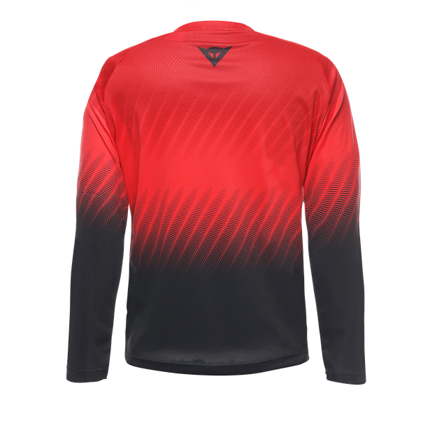 scarabeo-jersey-ls-camiseta-bici-manga-larga-ni-os-high-risk-red-black image number 1