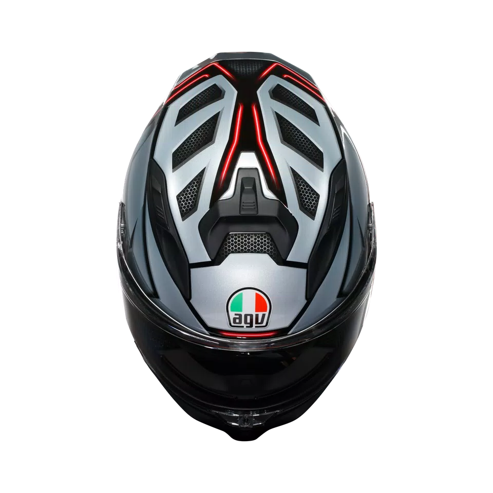 K7 MPLK JAEGER BLACK/SILVER - MOTORBIKE FULL FACE HELMET DOT (E2206) -  - 7
