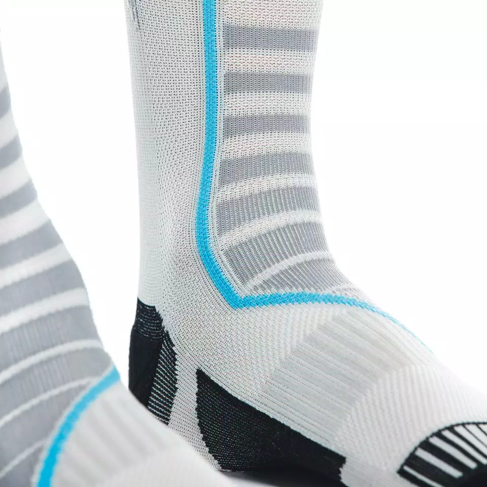 MOTORCYCLE TECHNICAL SOCKS - LONG - BLACK/BLUE - 9