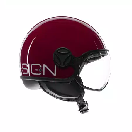 MOMODESIGN FGTR CLASSIC CANDY PURPLE / WHITE - JET HELMET WITH VISOR E2206 -  - 3