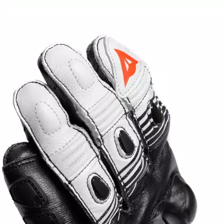 FIERO - LEREN RACE MOTORFIETSHANDSCHOENEN - BLACK/WHITE/RED-FLUO - 6