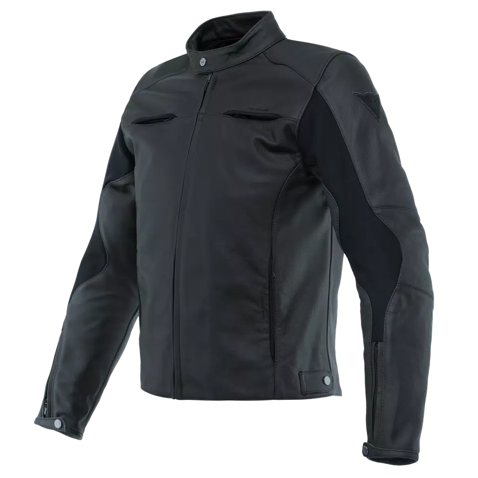 RAZON 2 CHAQUETA DE CUERO MOTO HOMBRE - BLACK - 1