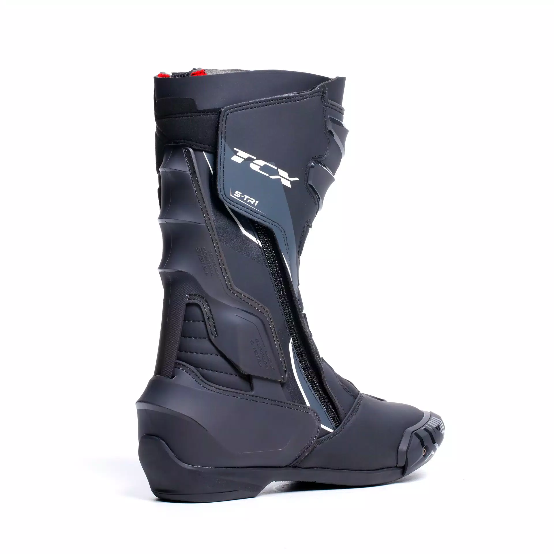 S-TR1 WOMEN'S MOTORCYCLE BOOTS - BLACK/PEARL WHITE