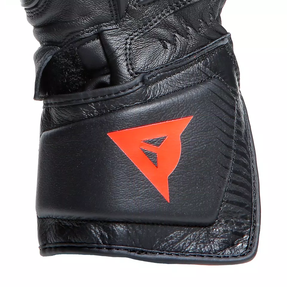 CARBON 4 - MEN'S MOTORCYCLE LONG LEATHER GLOVES - BLACK/BLACK/BLACK - 6